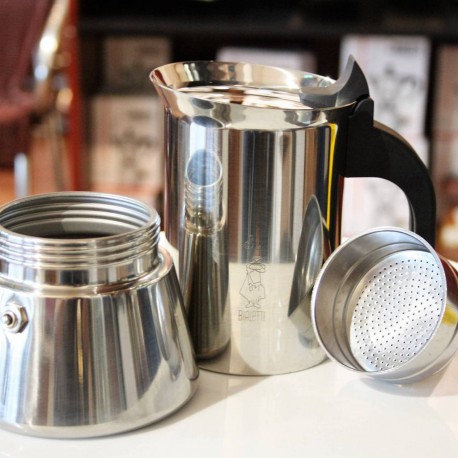 Cafetière à induction en inox argent Bialetti