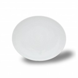 Thun 6 Assiettes plates ovales en porcelaine fine Loos 30cm