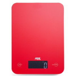 Ade Balance de Cuisine Digitale Slim rouge - ADE