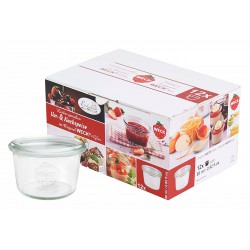 Bocaux droits mini 8cl - 12 pièces - avec couvercle - Weck