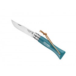 Couteau de poche baroudeur turquoise inox n°6 Opinel