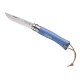 Couteau de poche baroudeur bleu azur inox n°7 Opinel