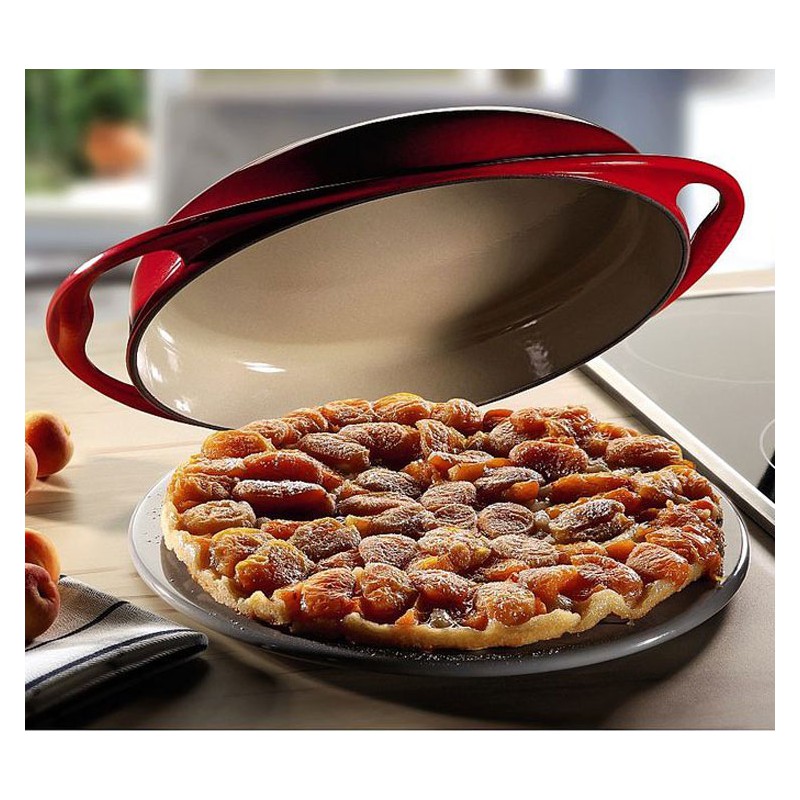 Le Creuset Moule à tarte tatin rond en fonte émaillée de 24,5 cm