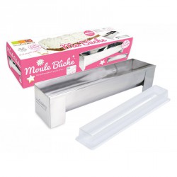 Moule à bûche inox avec un insert- Scrapcooking