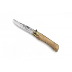 Couteau Old Bear™ en olivier avec virole de sécurité - Antonini