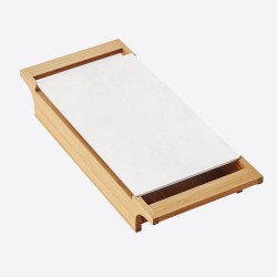 Chauffe-plat en bambou 2 bougies