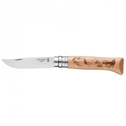 Couteau de poche n° 8 Alpine gravure Rando - Opinel