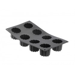 Moule de 8 Canelés Bordelais MOUL FLEX, silicone - De Buyer