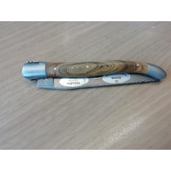 Couteau de poche Laguiole 12cm pistachier damas Aubrac