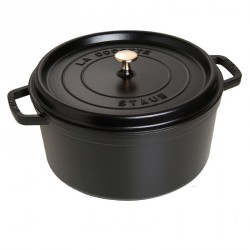 Cocotte ronde Ø24cm noire  - Staub