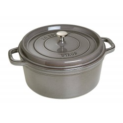 Cocotte ronde Ø26cm gris graphite  - Staub