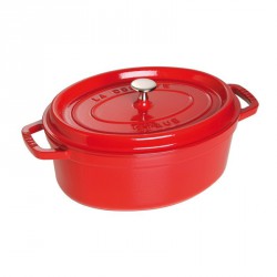 Cocotte ovale Ø31cm cerise  - Staub