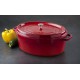 Cocotte ovale Ø31cm cerise  - Staub