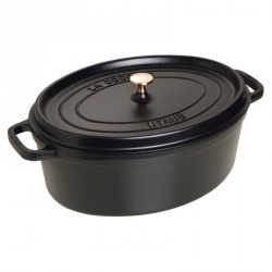 Cocotte ovale Ø31cm noire  - Staub