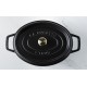 Cocotte ovale Ø31cm noire - Staub