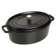 Cocotte ovale Ø37cm noire - Staub