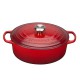 Cocotte ovale Ø33cm cerise  - Le Creuset