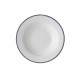 Assiette creuse 22cm filet bleu Jackie Bay Blue