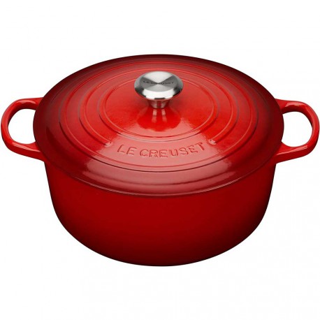 Cocotte ronde Ø22cm cerise- Le Creuset