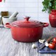 Cocotte ronde Ø22cm cerise- Le Creuset