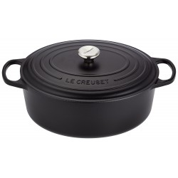 Cocotte en fonte ovale noir mat  - Le Creuset