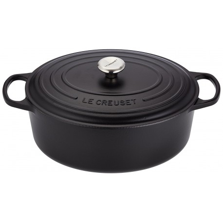 Cocotte en fonte ovale noir mat  - Le Creuset