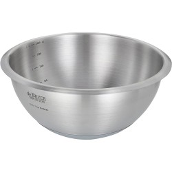 Cul de poule Inox 30cm fond siliconé - De Buyer