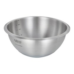 Cul de poule Inox 24cm fond siliconé - De Buyer