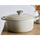 Cocotte ronde Ø24cm Meringue- Le Creuset