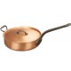 Sauteuse droite en cuivre 28cm abec anse   - Falk Culinair