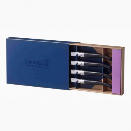 Coffret de 4 couteaux de table Chic en ébène - Opinel