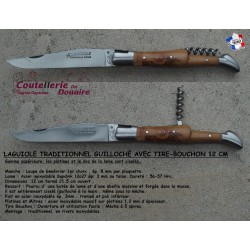 Couteau de poche Laguiole 2 pièces, tire-bouchons Fontenille-Pataud