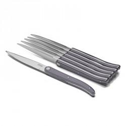 Set de 6 couteaux de table Laguiole Evolution Sens gris - Tarrerias Bonjean