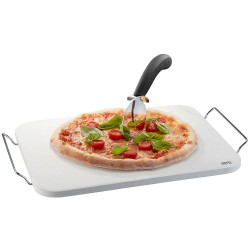 Pierre à pizza Darioso + coupe-pizza + pelle à pizza  - Gefu