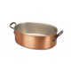 Casserole ovale 30cm x 20cm en cuivre  - Falk Culinair