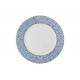 Assiette plate 26cm filet bleu Jackie Bay Blue