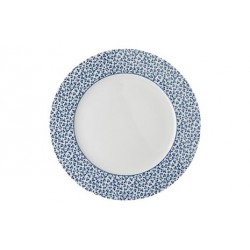 Assiette plate 26cm filet bleu Jackie Bay Blue