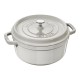 Cocotte ronde Ø26cm blanc truffe  - Staub