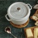 Cocotte ronde Ø26cm blanc truffe  - Staub