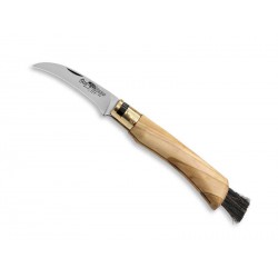 Couteau Old Bear™ champignon en olivier avec virole de sécurité - Antonini