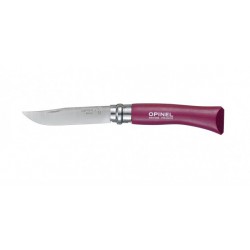 Couteau de poche classique couleur acidulée aubergine inox n°7 Opinel 