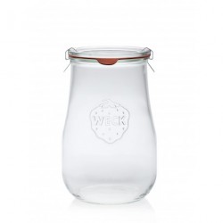Bocaux Tulipe 1750ml - 4 pièces - avec couvercle - Weck