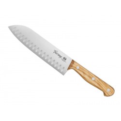 Couteau Santoku alvéolé Tuscany 18cm - Due Cigni