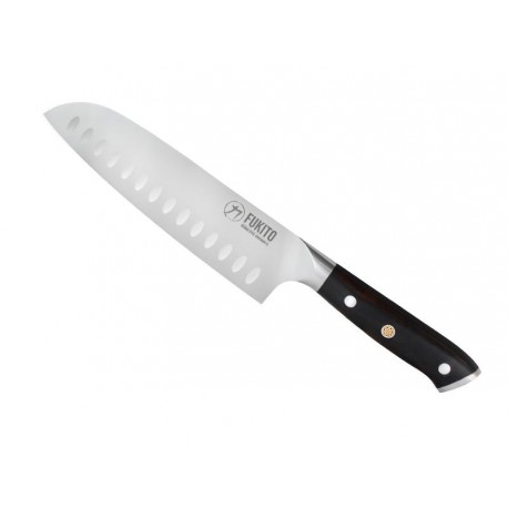 Couteau santoku 18cm ébène - Fukito