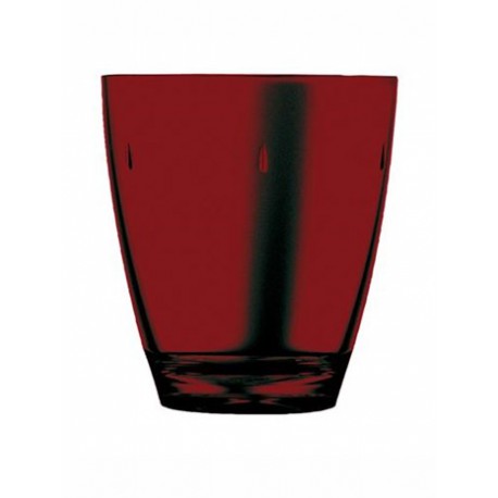 Verre à eau rouge polycarbonate Uno - Mépra