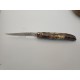 Couteau de poche Laguiole 12cm bois loupe de marronnier plein manche- Laguiole Village