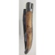 Couteau de poche Laguiole 12cm genévrier lame damas Laguiole en  Aubrac