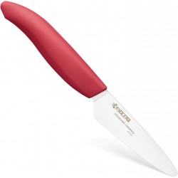 Couteau Office 7.5cm céramique manche rouge - Kyocéra