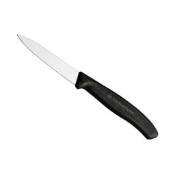 Eplucheur  lame pointue 8cm manche polypropylène noir  Swiss Classic - Victorinox