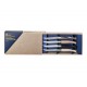 Coffret de 4 couteaux de table Chic en bois mix- Opinel